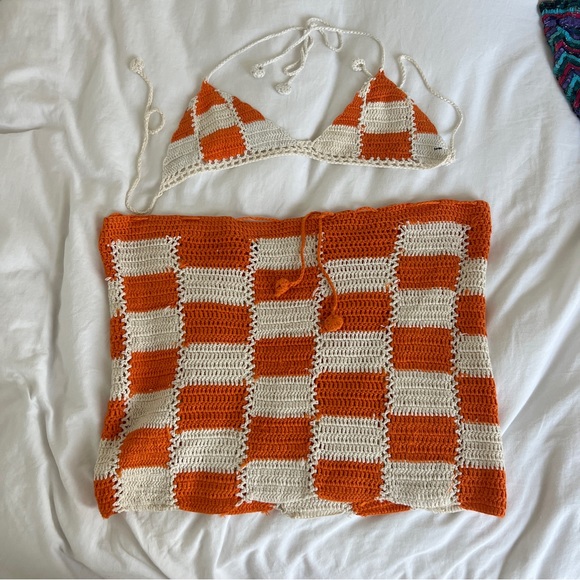Nasty gal crochet checkered set - Picture 4 of 4
